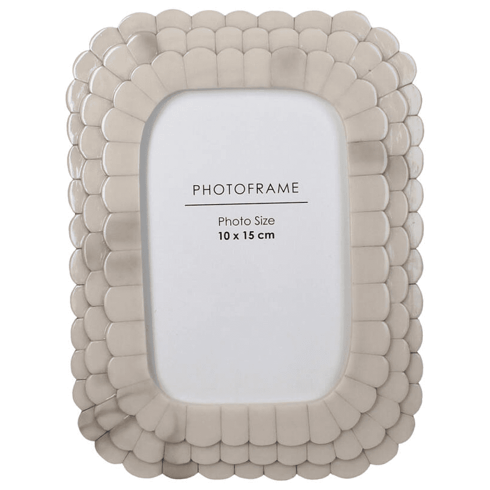 Фоторамка "KAL-7450", 10x15 см, полирезина, слоновая кость