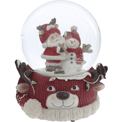 Фигурка музыкальная "Дед Мороз", 11х10х14 см, разноцветный