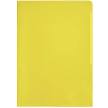 Папка-уголок "Durable", A4, 120 мк, пластик, желтый