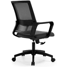 Кресло для персонала ANSA "815В", сетчатая ткань, пластик, черный