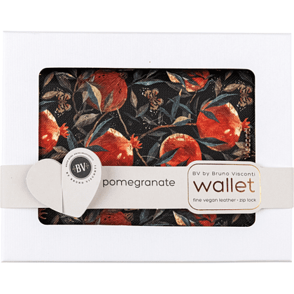 Кошелек "Flora. Гранат", черный, красный - 5