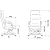 Кресло для руководителя Бюрократ T-9927WALNUT, натуральная кожа, слоновая кость, металл, дерево - 6