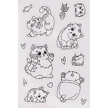 Раскраска "Раскраска-стикербук. Кошечки"