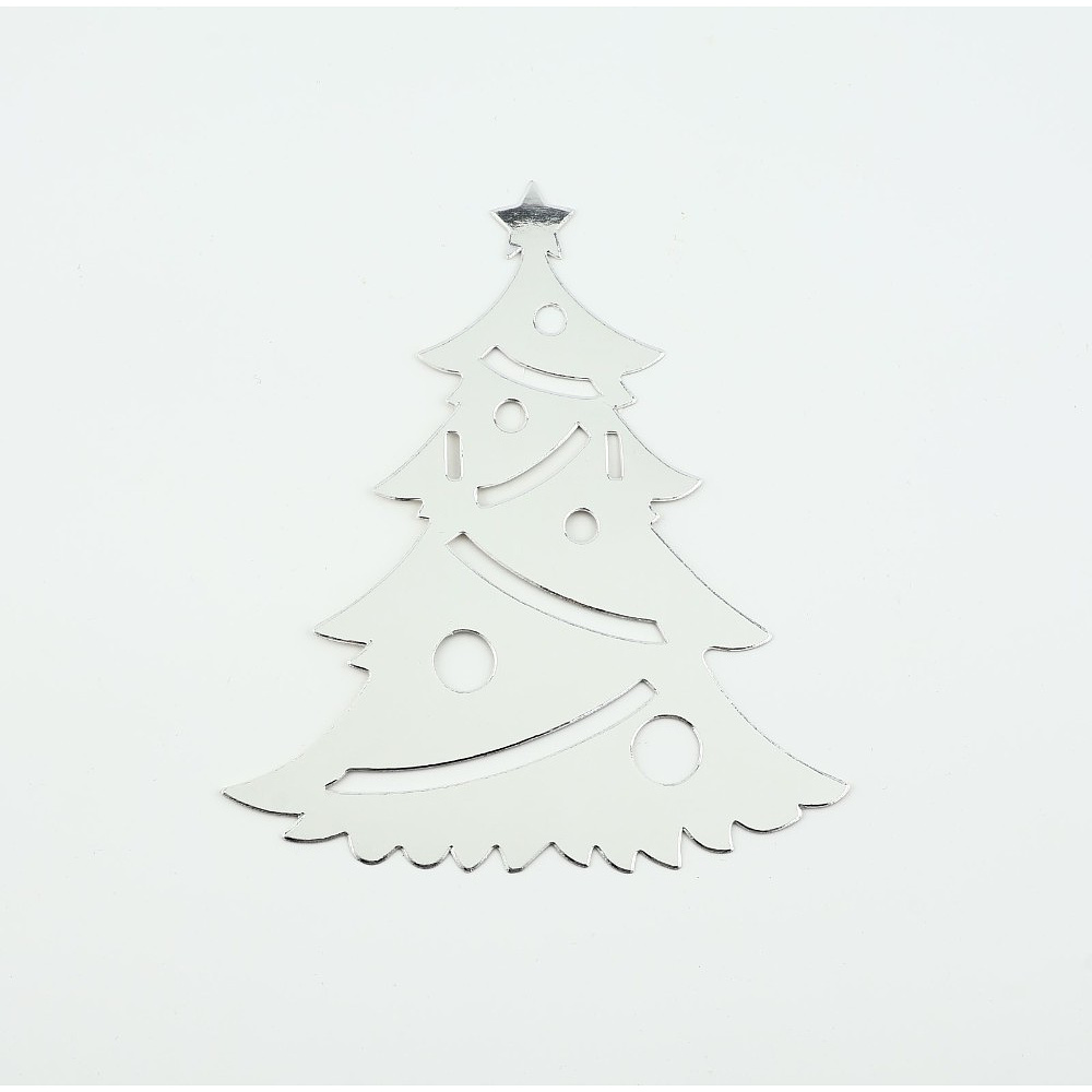 Гирлянда бумажная "Новогодняя", серебристый - 12