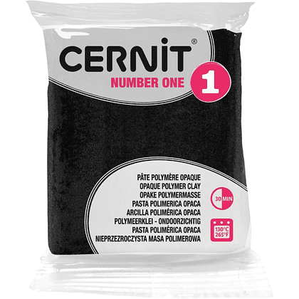 Полимерная глина "Cernit № 1 (Number One)", 56 г, 100 черный - 2