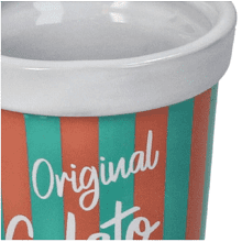 Кашпо "Icecream Bucket", фаянс, разноцветный