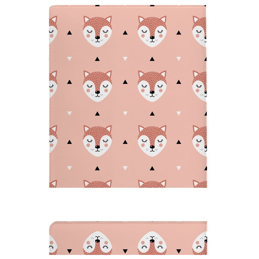 Обложка для паспорта "Sleep Foxes", ПВХ, розовый - 2