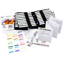 Набор маркеров перманентных двусторонних "Sketchmarker Basic 2", 36 шт.