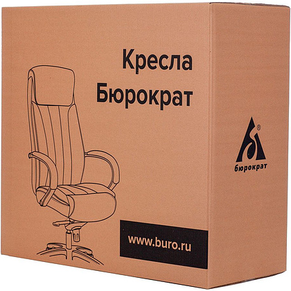 Кресло для руководителя Бюрократ "T-9922WALNUT", кожа, металл, дерево, светло-коричневый  - 8