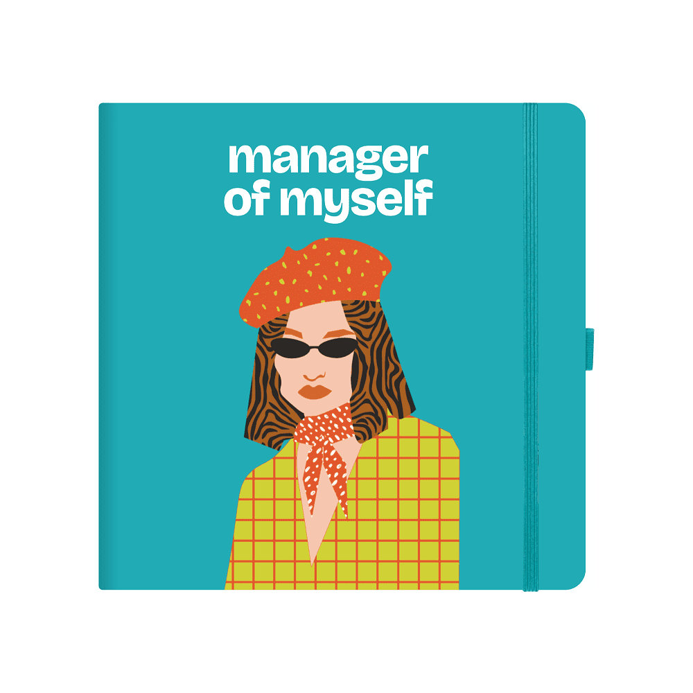 Скетчбук "Manager of myself", 12х12 см, 140 г/м2, 80 л, изумрудный