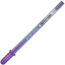Ручка гелевая "Gelly Roll Metallic", 1.0 мм, прозрачный, стерж. пурпурный