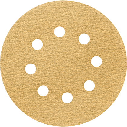 Круг шлифовальный абразивный Krugo Master, 8 отверстий, d125, p.600, 10 штук