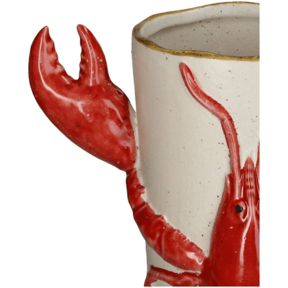 Ваза керамическая "Lobster", 22х16х32 см, красный - 2