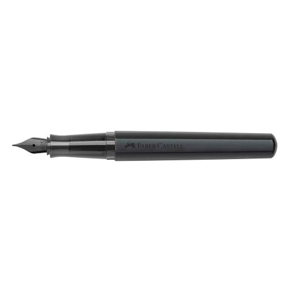 Ручка перьевая "Hexo Black", F, матовый черный, патрон черный - 3