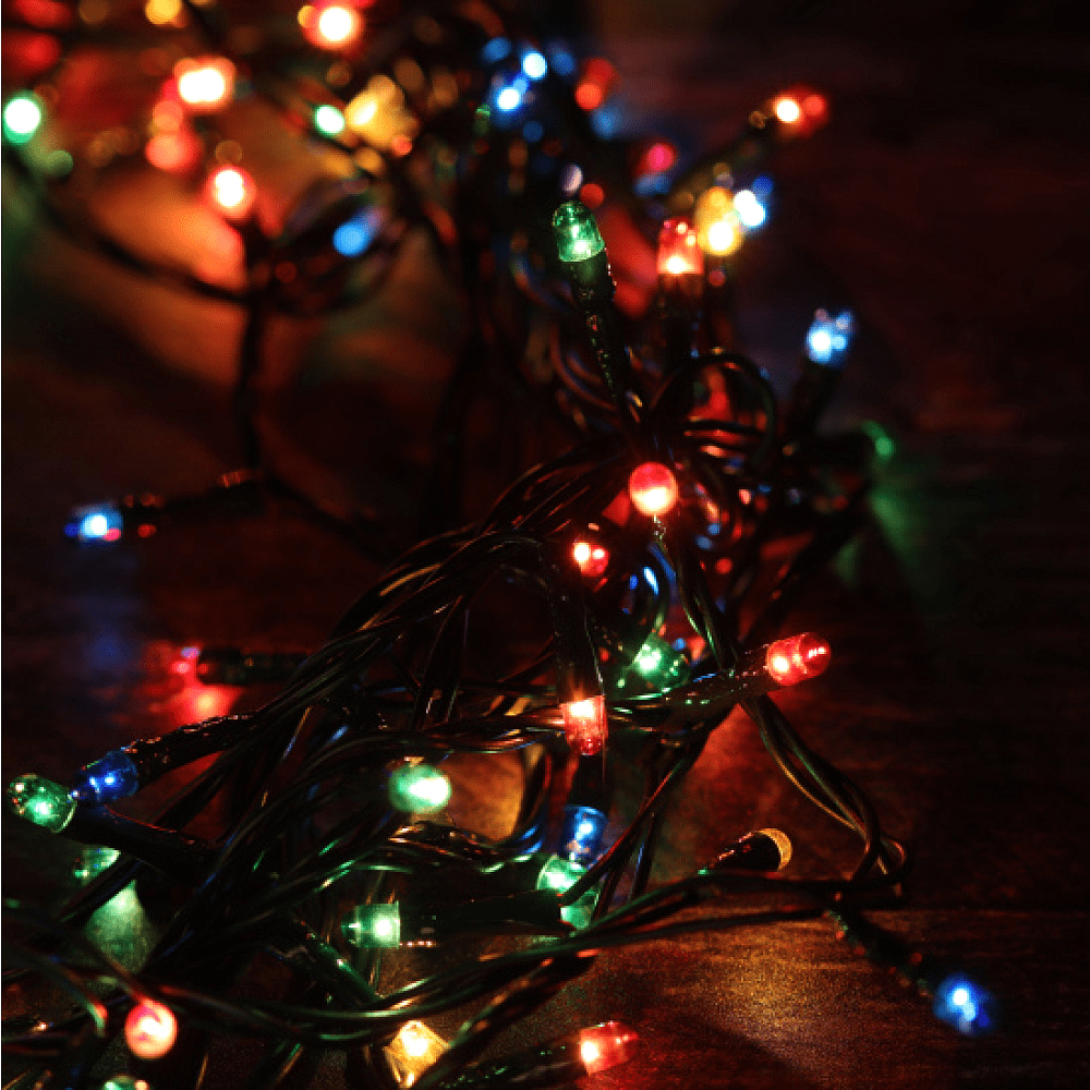 Гирлянда электрическая LED "Нить", 7 м, мультиколор - 3