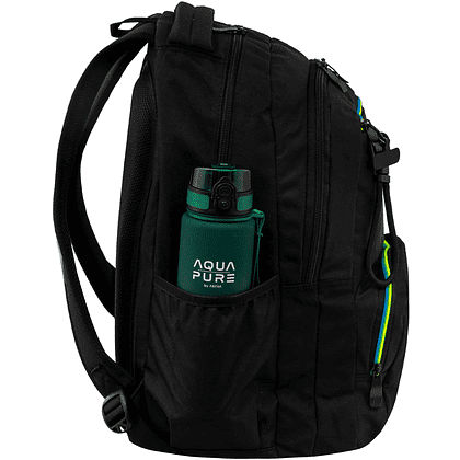 Рюкзак для учащихся начальных классов "Black Green/Blue", черный - 3