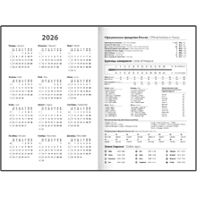 Ежедневник датированный "Туман", А5, 320 страниц, черный, серый, 2026