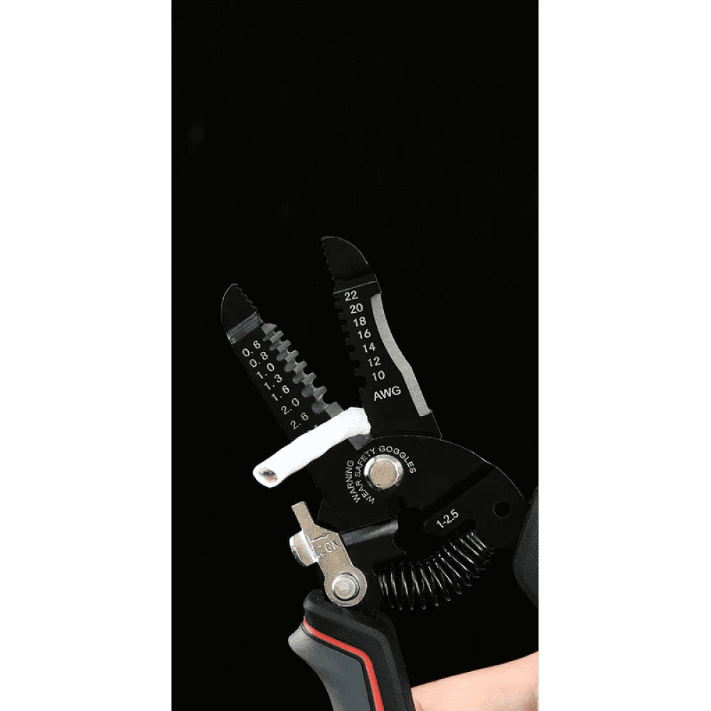 Инструмент для снятия изоляции Deli RS EDL2667, 180 мм, 0.6 - 2.6 мм - 8