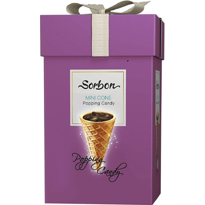 Конфеты "Sorbon. Сиреневый" хрустящий мини-рожок стреляющая карамель, 200 г