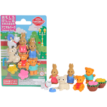 Ластик "IWAKO Animal Park", 9 шт, ассорти, блистер