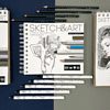 Скетчбук "Sketch&Art", 18х15.5 см, 200 г/м2, 50 листов, на спирали, для цветных карандашей - 4