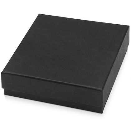 Коробка подарочная "Smooth M" для ручки, флешки и блокнота A6, черный