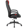 Кресло игровое Бюрократ "Zombie 8", экокожа, пластик, черный, красный - 3