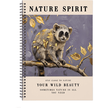 Тетрадь "Jane. Nature Spirit", А5, 120 листов, клетка, бежевый