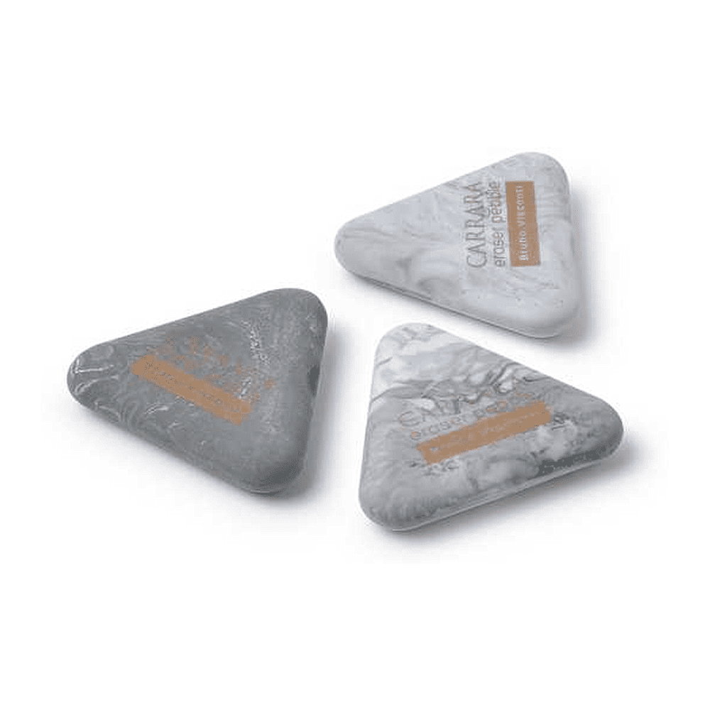 Ластик "Carrara", ассорти, белый, серый