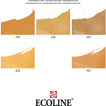 Набор акварельных маркеров "Ecoline", 5 шт., оранжево-коричневые