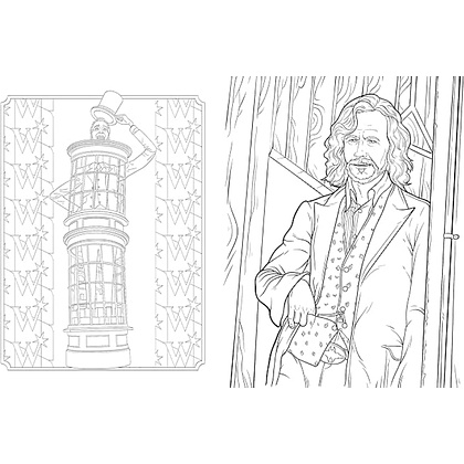 Раскраска "Colouring Book. Harry Potter: Gryffindor House Pride", (английский язык) - 4