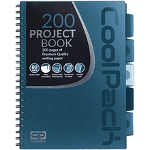 Блокнот на спирали "CoolPack", A4, 100 листов, клетка, синий