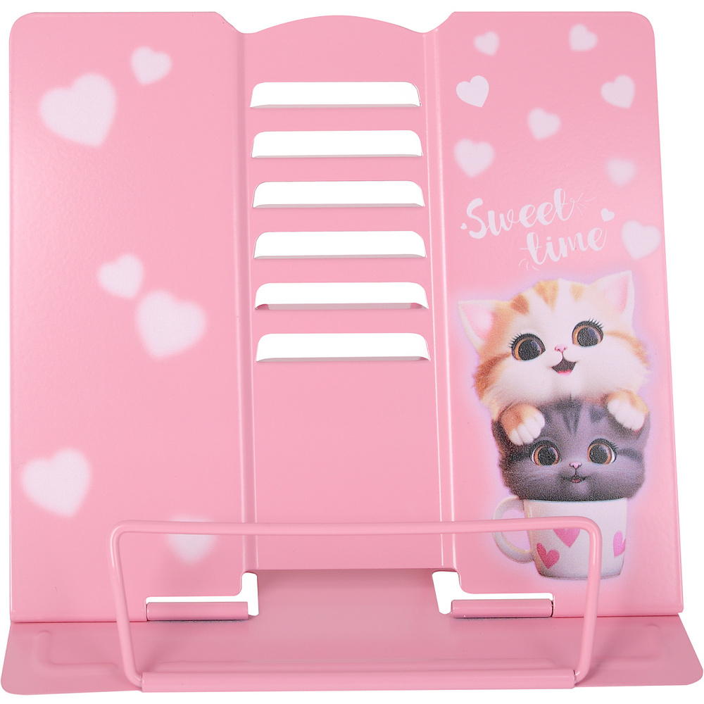 Подставка для книг "Cute cats", розовый - 3