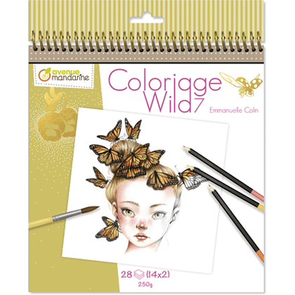 Раскраска на английском языке "Colouring book Wild 7", Emmanuelle Colin