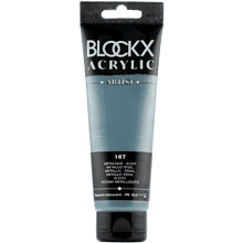 Краски акриловые "Blockx", 167 стальной металлик, 120 мл