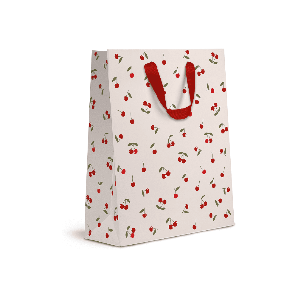 Пакет бумажный подарочный "Cherry Lady", 31х41х10 см, ассорти - 3