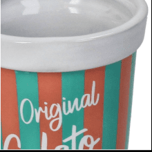 Кашпо "Icecream Bucket", фаянс, разноцветный