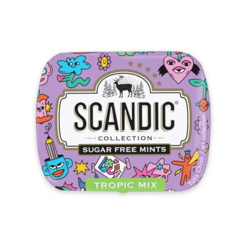 Конфеты "Scandic", 14 г, без сахара, тропический микс