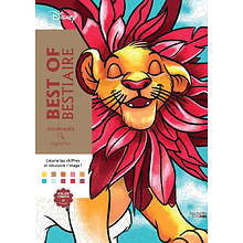 Раскраска по номерам на французском языке "Coloriages mystères Disney - Best of Bestiaire"