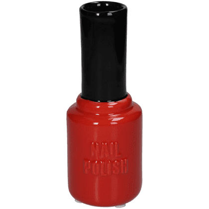 Ваза "Nail Polish", керамическая, красный, черный