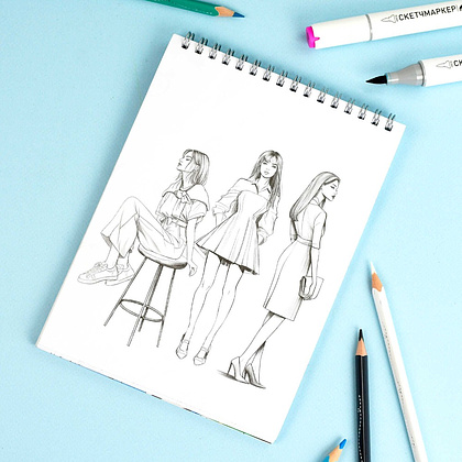 Раскраска "Создай образ.. Весна в париже" - 7