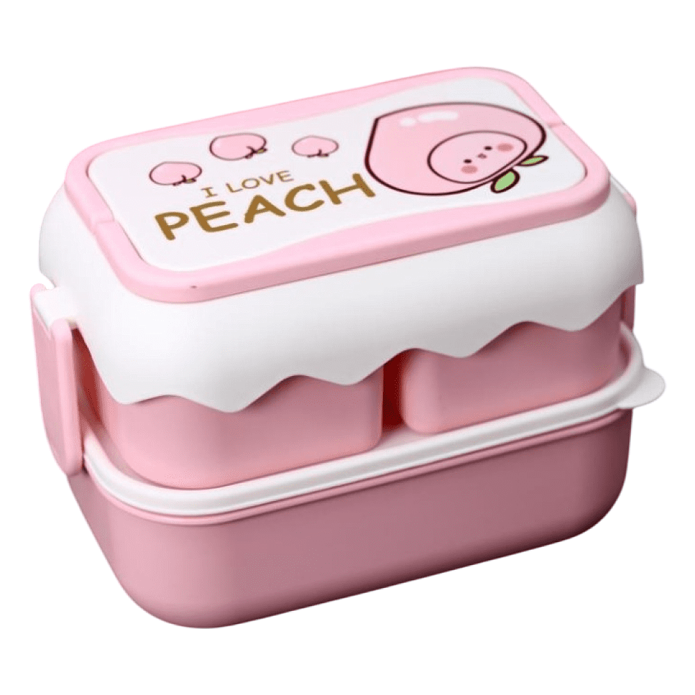 Контейнер д/еды "I love Peach", розовый