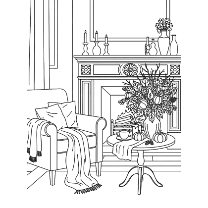 Раскраска "Хюгге с Асей Лавринович. Раскраска-антистресс", Ася Лавринович, Елена Баренбаум - 3