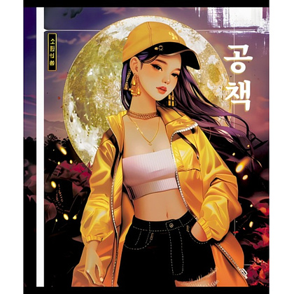 Тетрадь "Поп", А5, 48 листов, клетка, ассорти - 3