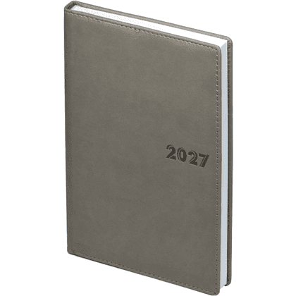 Ежедневник датированный "Velvet 27", A5, 336 стр, серый 2027
