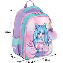 Рюкзак школьный "Comfort Light. Anime Girl", разноцветный