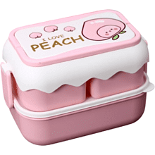 Контейнер д/еды "I love Peach", розовый