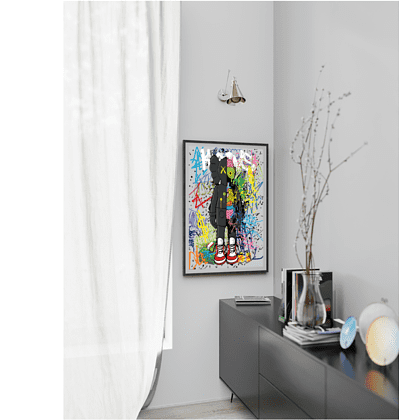 Картина по номерам "Graffiti kaws" - 2