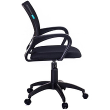 Кресло для персонала "Бюрократ CH-695NLT/BLACK" ткань, пластик, черный