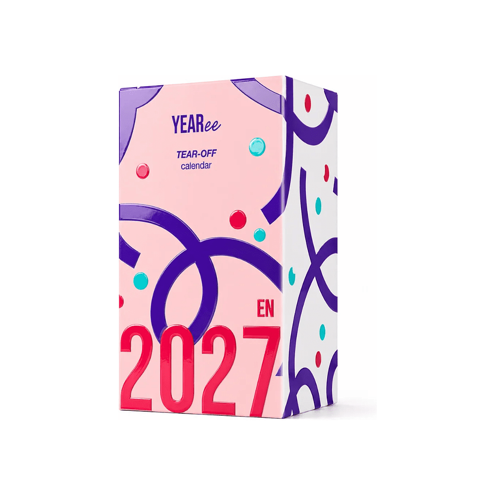 Календарь настольный на английском языке Yearee "Каждый твой день", 9x15 см, 2027 - 13